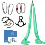 Aerial Silks Starter Kit - Durable 9 Yards Of Yoga Hammock With Hardwa.... Fixed Price $150.73.