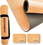 Rayforce Premium Cork Yoga Starter Set - Large Mat, 2 Blocks, Bag. Fixed Price $50.00.
