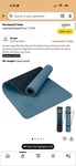 Gruper Non-slip Eco Friendly Yoga Mat Blue With Carrying Strap & Carry Bag. Fixed Price $18.99.