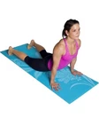 Yoga Mat Tone Fitness Aqua Blue No Slip Foam Floral Pattern 68" X 24" New Nwt. Fixed Price $5.99.