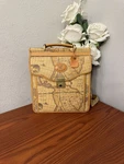 Allen Edwards Unisex Adults Brown Beige Pockets Adjustable Strap Crossbody Bag. Fixed Price $39.95.