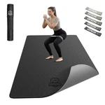 Hapbear Large Yoga Mat - 72"x36"x6mm (1/4 72" X 36" 0.25", Black/gray. Fixed Price $77.99.