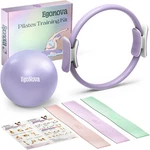 Pilates Ring Set: 14-inch Magic Circle With Dual Padded Handles, Mini Ba. Fixed Price $32.99.