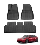 Set 3 Floor All-weather Tpe Mats Liner Carpet For 2017-2023 Tesla Model. Fixed Price $68.94.