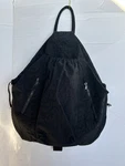 Gaiam Yoga Knapsack Single Strap Backpack Tote Bag Black Pockets Crossbody T95. Fixed Price $14.59.