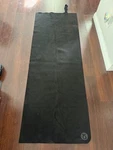 Lululemon Black/gray Non-slip Yoga Mat For Yoga, Unisex, Rectangle W/ Strap. Fixed Price $35.97.