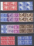 George Vi Complete Commemorative Set 1937-1951 Blocks Of 4 U/m. Fixed Price $147.99.