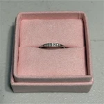 Blush & Bar White Gold Prong-set Crystal Wedding/anniversary Band Ring Size 8. Fixed Price $20.00.