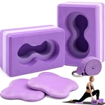 2 Pack Yoga Blocks Wrist Support With Knee Pads And Strap To Put .... Fixed Price $48.79.