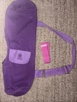 Gaiam Cargo Yoga Mat Bag - Purple Sparkling Grape Full-zip Canvas Carrier. Fixed Price $18.00.