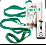 Optp The Original Stretch Out Strap With Exercise Book, Usa One Size, Green. Fixed Price $17.00.
