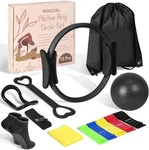 Home Pilates Ring And Ball Set For Women With 5 Resistance Bands 13 Inch Magic B. Fixed Price $20.00.