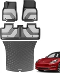 Coverado Floor Mats Tesla Model Y Premium 4 Piece Set W/ Cargo Liner All Weather. Fixed Price $98.79.
