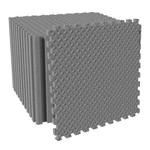 Puzzle Exercise Mat 24 Piece 3/4 Thick Eva Interlocking Tiles Graphite Fitvids. Fixed Price $154.99.