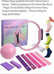 Pilates Ring & Resistance Band S/ Yoga Kit Exercise Ball Grip Socks-home Workout. Fixed Price $19.99.