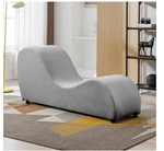Ijuicy Modern Curved Lounge Chair For Yoga, Stretching, Relaxation - Velvet Indo. Fixed Price $299.00.