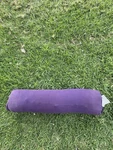Hugger Mugger Yoga Bolster Purple Fabric 23" X 6" 3 For Unisex Adults. Fixed Price $25.00.