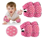 2 Pairs Baby Knee Pads For Crawling Adjustable Small, Pink Crown. Fixed Price $22.70.