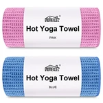 Homexcel Hot Yoga Towels 2 Pack, (26.5" X 72") 26.5 72 Inch, Blue/pink. Fixed Price $26.11.