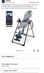 Teeter Fitspine X2 Inversion Table, Decompression Surface For Full-body Stretch,. Fixed Price $499.99.