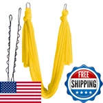 Wellsem Aerial Yoga Hammock 5.5 Yards Pilates Silk Swing Set. Fixed Price $88.15.