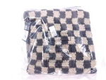 The Sak Crochet Yoga Mat Bag Hand Made Black Check Style. Fixed Price $69.99.