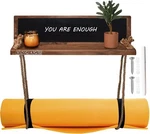 Yoga Storage Mat Shelf Wall Mount Rack With Chalkboard And Liquid Chalk.... Fixed Price $50.07.
