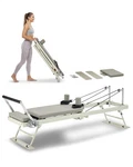 Uimoso Foldable Pilates Reformer With Resistance For Home Fitness. Fixed Price $235.99.