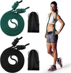 Lewtemi 2 Pcs Flow Exercise Rope For Fitness Double Braid Black, Green. Fixed Price $43.29.