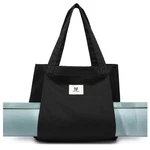 Moyaqi Canvas Tote Bag With Yoga Mat Carrier Pocket Carryall One Size, Black. Fixed Price $38.90.