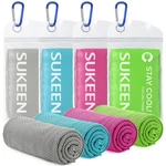 Sukeen 4pack Cooling Towel 40"x12", Ice Towel,soft Breathable Chilly Towel,mi.... Fixed Price $25.69.