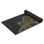 Gaiam Yoga Mat Premium 68"l X 24"w 6mm Thick, Metallic Bronze Medallion. Fixed Price $32.00.