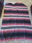 Mexican Blanket Falsa Yoga Picnic Throw 72" X 50"-pink Canyon Creek Blend. Fixed Price $19.00.