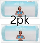 Tone It Up Yoga Towel 2pk Blue Ombre 68x24 Nonslip Grip Mat Microfiber Accessory. Fixed Price $29.16.