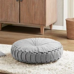 Intelligent Design Loretta Round Chenille Tufted Floor Pillow - Grey, 22 Inch. Fixed Price $67.52.
