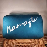 Opawise Teal Yoga Bolster Pillow Namaste Rectangular Meditation Cushion Support. Fixed Price $35.99.