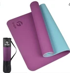 Gruper Yoga Mat Non Slip, Orange-teal Fitness Exercise With Carrying Strap. Fixed Price $28.99.