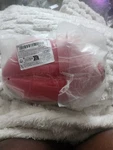 Bright Red Lip Shaped Shoulder Bag Crossbody Chain Strap Double Zip Fun Club. Fixed Price $85.00.