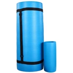 Balancefrom Fitness 1" Extra Thick Yoga Mat W/knee Pad And Carrying Strap, Blue. Fixed Price $39.99.