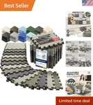 Customizable Eva Foam Gym Mats - 18 Tiles With Edge Pieces For Ultimate Comfort. Fixed Price $53.99.