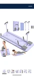 Janua Pilates Board - 2024 Reformer Set, Multi-purpose Foldable. Fixed Price $62.50.