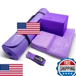 Whitecloudz 7-piece Yoga Kit: Thick Mat, Blocks, Strap, Towels, Bag - Home Worko. Fixed Price $79.15.