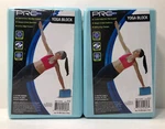 Yoga Block Pro-strength Exercise Aqua Blue Foam Blocks 3"x 6"x 9" New (2). Fixed Price $18.71.