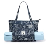 Wllwoo Yoga Bag Mat Carrier Canvas Tote Blue Paisley Floral. Fixed Price $35.47.