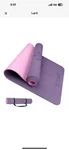 Yogati Yoga Purple Mat W/alignment Marks, Supreme Comfort, With A Carrying Strap. Fixed Price $30.00.