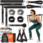 Pilates Bar Kit With Resistance Bands, 3-section Multifunctional Yo... Fast Ship. Fixed Price $35.99.