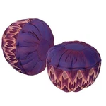 Yoga Meditation Zafu Throw Pillow Cushion Hand Loomed Ikat Berry Kapok Fill. Fixed Price $77.76.