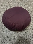 Hugger Mugger Zafu Meditation Poof Cushion Pillow Round Purple Plum Yoga Calm. Fixed Price $49.99.