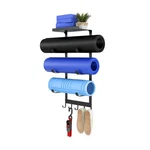 Lsk Yoga Mat Holder Wall Mount, Black Mats Storage Rack, Home ... Fast Ship. Fixed Price $50.67.