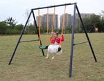 200lb Metal Swing Set Heavy-duty Stand With 2 Swings Kids Backyard Playset. Fixed Price $68.99.